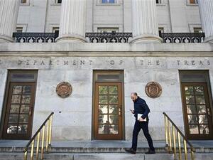 The US Treasury Department building in Washington, DC. (AFP/File)