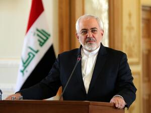 Iranian Foreign Minister Mohammad Javad Zarif holds a press conference in Tehran. (AFP)