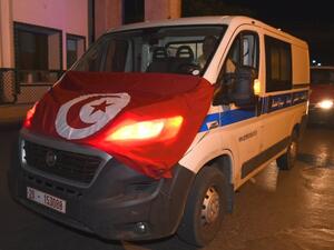 An ambulances covered in the Tunisian national flag in the capital Tunis on July 8 2018.. (AFP/ File Photo)