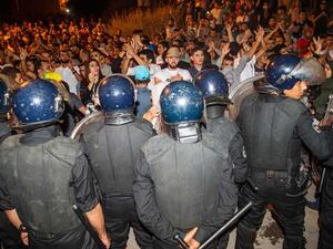 من الاحتجاجات في منطقة الحسيمة