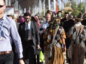 Delegates attend the COP22 international climate conference on November 9, 2016, in Marrakesh. (AFP/Fadel Senna)