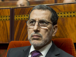 Moroccan Prime Minister Saad-Eddine El Othmani at a meeting in parliament, Rabat, April 19 2017. (AFP/Fadel Senna)