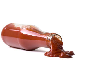 وجود رقم 57 لعدم إفساد متعتك في نزول الكاتشب من الزجاجة

