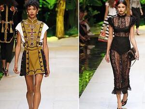 استعانت دولتشي إند جابانا في ميلانو بنحو مئة من الممثلين في عرض أزيائها 