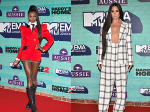 إطلالات المشاهير على السجادة الحمراء في حفل جوائز MTV EMA's 2017