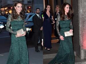 بدت إطلالة كيت ميدلتون غاية في الفخامة والجاذبية

