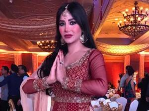 صور إطلالة هندية جذابة للإعلامية لجين عمران