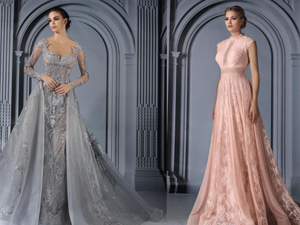 مجموعة فساتين سهرة ساحرة من تصميم بوتيك مروان وخالد هوت كوتور