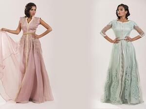 ألوان الباستيل الناعمة ميزت قفاطين صفية بن يحيى