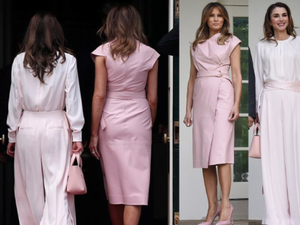 الملكة رانيا وميلانيا ترامب