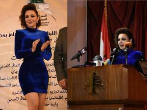 إطلالة جريئة لسوزان نجم الدين في المهرجان اللبناني للسينما والتليفزيون