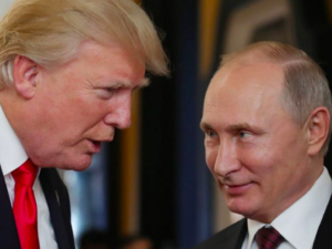 Trump and Putin hold historic summit in Helsinki (AFP Photo/Mikhail KLIMENTYEV)