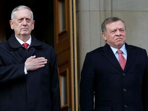 Also on Monday, King Abdullah held two separate meetings with US Secretary of Defence James Mattis and Secretary of Homeland Security John F. Kelly over strategic relations between both countries and ways to develop them at all levels. (Twitter)