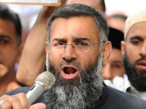 File picture of Muslim cleric Anjem Choudary as speaks to a group of demonstrators outside the US embassy in central London. (AFP/File)
