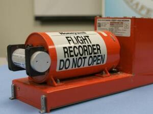 Once the repair work is done, it will be determined if the data from the cockpit voice recorder and the flight data recorder can be easily downloaded. (Twitter)
