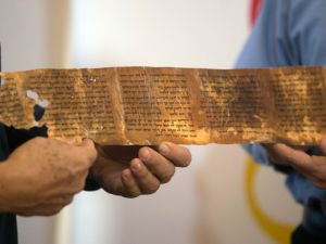 The oldest complete example of the Ten Commandments has gone on rare display in Jerusalem, part of the Israel Museum’s collection of the Dead Sea scrolls, an official said Wednesday. (AFP/File)