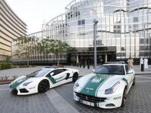 Dubai police fight crime in stylish, eco-friendly cars. (AFP/File)