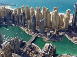 An aerial shot of Dubai. (YouTube)