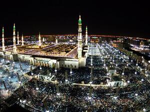 Muslims congregate to celebrate the end of Ramadan. (Twitter) Muslims congregate to celebrate the end of Ramadan. (Twitter)