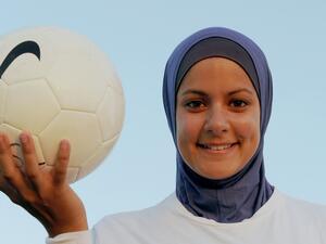 Soccer-mad Assmaah wants to encourage Muslim girls to play football. (AFP/File)