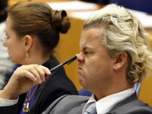 Dutch politician Geert Wilders in 2009: Not only is the man racist but he's unsophisticated too! (AFP/Marcel Antonisse)