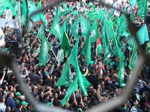 A gathering of Hamas supporters. (AFP/File)