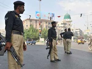 Police forces stand guard in Karachi city, Pakistan. (AFP/File)