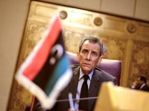 Ashour Bourashed, Libya's delegate to the Arab League, looks on during Monday's emergency meeting. (AFP/File)