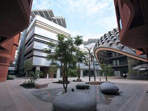 A view inside Masdar City. (Ali Haider/EPA)