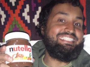 The British man posted a photograph of himself holding a jar of the popular hazel and chocolate spread in a bid to taunt the West about the 'five star' lifestyle of militants in Syria. (Courtesy photo)