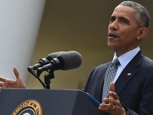 US President Bararck Obama makes a statement at the White House in Washington, DC. (AFP/File)