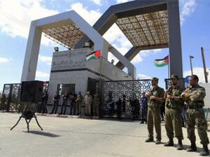 Guards posted at Rafah crossing to Gaza. (AFP/File)