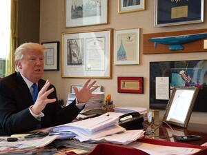 Trump has often given conflicting accounts on issues including his tax plan, abortion and transgender people accessing public toilets. (Twitter)