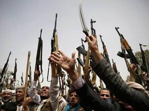A file photo of Yemeni fighters. (Twitter)