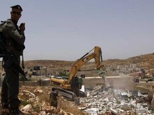 هدم منشآت في وادي قانا قرب بلدة دير استيا