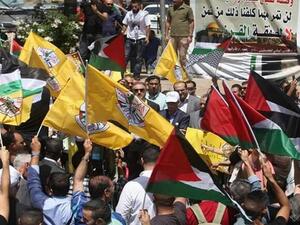 مسيرة رافضة لصفقة القرن وسط مدينة رام الله