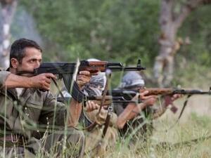 PKK fighters in a training exercise (AFP/File)