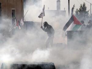 مواجهات بين شبان فلسطينيين وقوات الاحتلال في نابلس/أرشيف/أ.ف.ب