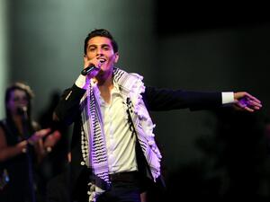 Mohammed Assaf, the Palestinian winner of the second season of Arab Idol. (AFP/Abbas Momani)