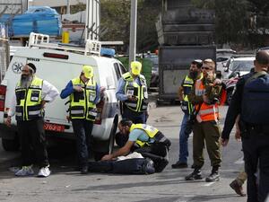 A shooting attack by a Palestinian at an industrial zone for a West Bank settlement on Sunday killed two Israelis and wounded another, the army said. (Jack GUEZ / AFP)