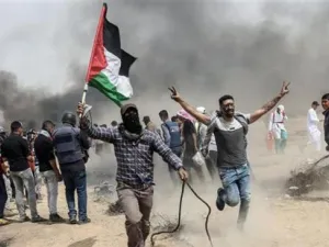 Protests during the March of Return (AFP/ File Photo)