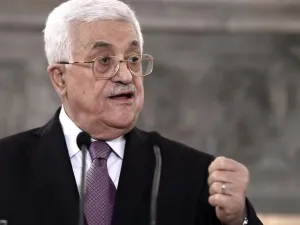 Palestinian president Mahmoud Abbas speaks during a press conference. (AFP/ File)