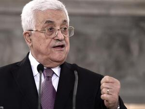 Palestinian president Mahmoud Abbas speaks during a press conference. (AFP/ File)