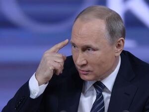 Russian President Vladimir Putin speaks during his annual press conference in Moscow. (AFP)[SS]