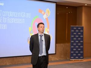 Philippe Norré, Tax Partner and Head of Indirect Taxes at KPMG speaking during the event