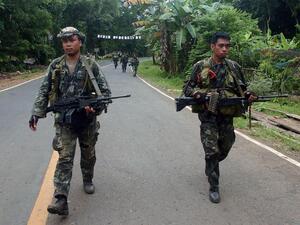 Philippine soldiers on patrol in Basilan Island. (AFP/File)