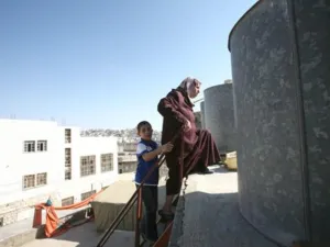 Home-grown food projects like rooftop gardens, and raising rabbits and chickens on the roof help combat the severe poverty of Gaza's 80 percent food-aid dependent population