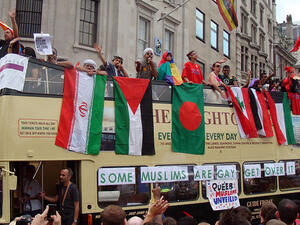 The 'Muslim bus' at London's 2011 Pride Parade (Wikimedia Commons, image used for illustrative purposes only)