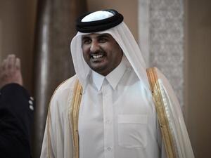 Former Qatari Crown Prince Sheikh Tamim bin Hamad al-Thani smiling as he arrives in the Bahraini capital of Manama, to attend the annual Gulf Cooperation Council (GCC) summit (Mohammed Al-Shaikh / AFP) Former Qatari Crown Prince Sheikh Tamim bin Hamad al-Thani smiling as he arrives in the Bahraini capital of Manama, to attend the annual Gulf Cooperation Council (GCC) summit (Mohammed Al-Shaikh / AFP)