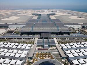 Aerial view of Hamad International Airport. (Construction Week Online) Aerial view of Hamad International Airport. (Construction Week Online)